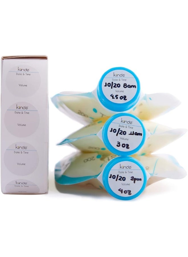 Kiinde Twist Cap Single-Use Write-On Labels for Breast Milk and Baby Food Storage Pouches - Image 4
